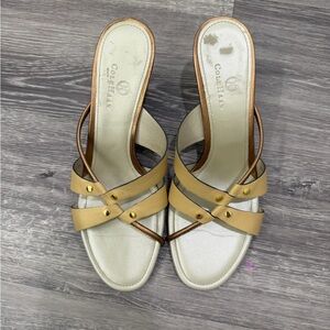Cole Haan Women's Sandals in Tan and Cream